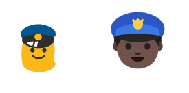 “Police officer” before, and in the update, with the ability to change skin tone
